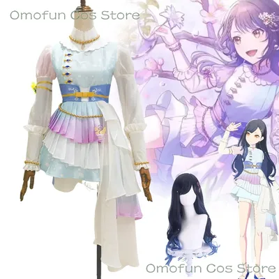 Projekt Sekai An Shiraishi An Cosplay Lolita Kleid Kostüm Perücke VBS Uniform Frauen Anime Cosplay Image