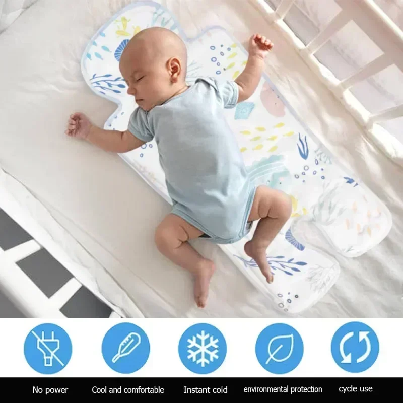 Gel Kinderwagen Eis Sitz matte Eva niedlichen Cartoon Hase Baby Kissen Kühl kissen für Kinderwagen Baby Esszimmers tuhl Kinder sicherheits sitz Image