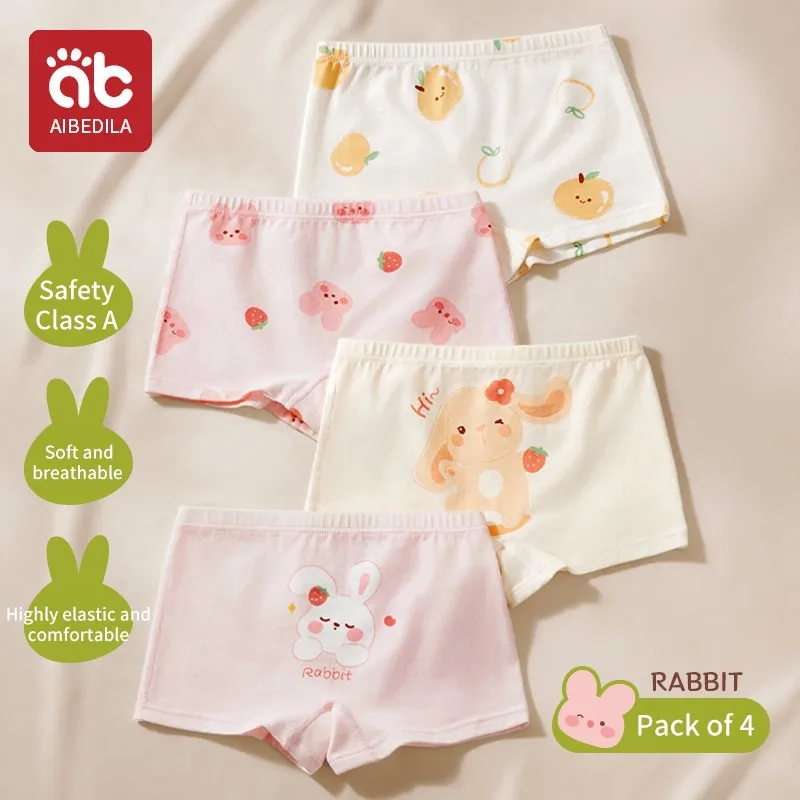 Aibedila Kind Mädchen Höschen für Mädchen Kinder Höschen weiche gesunde Unterhose atmungsaktive Slips für Baby Mädchen Baby Unterwäsche 3 stücke