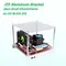 Mini MATX Computergehäuse Aluminiumhalterung PC-ZB01-ITX M-ATX/ATX Vollaluminium-Computergehäuse Offenes kleines Gehäuse Micro ATX HTPC