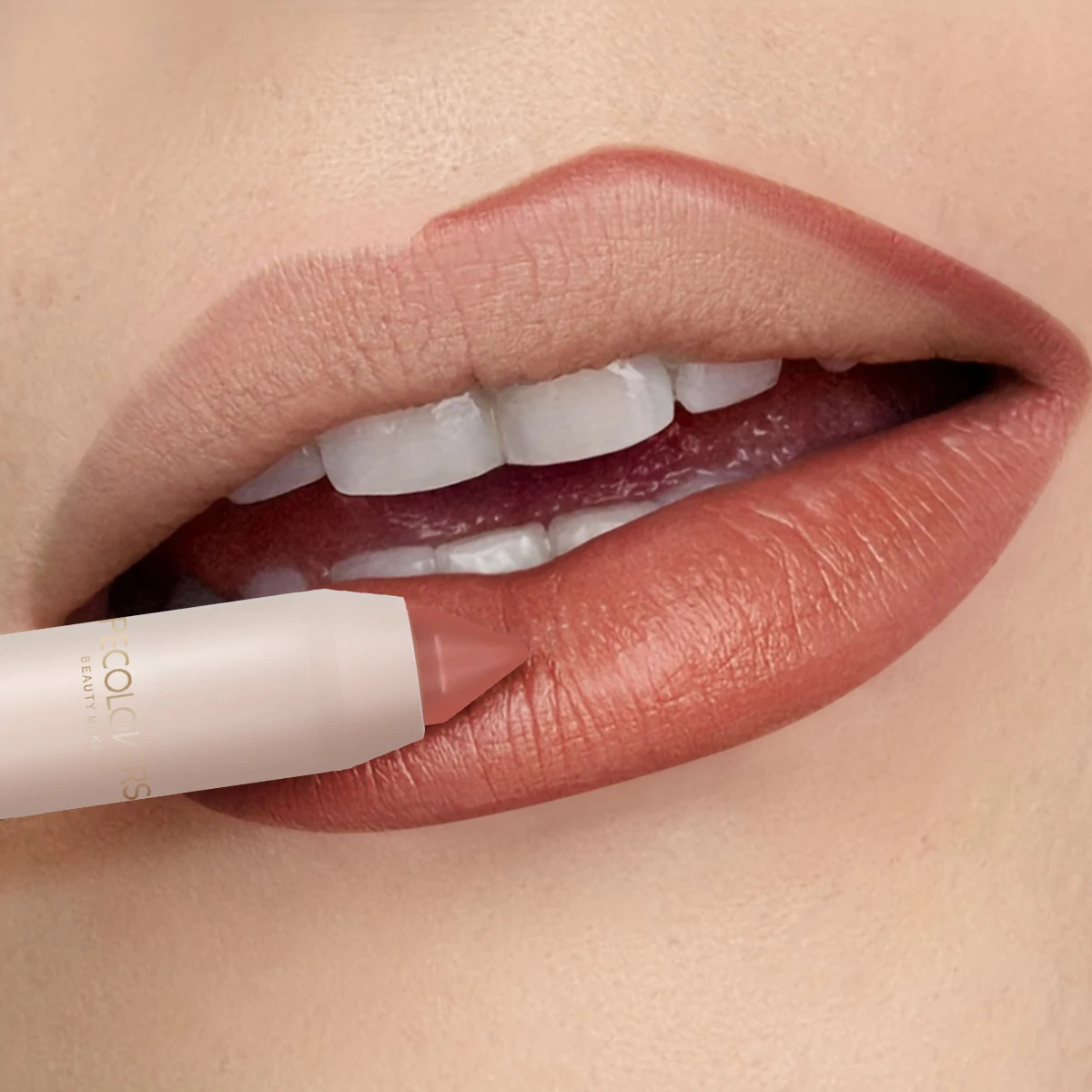 Roter Lippenstift, wasserfest, langlebig, pralle Lippenglasur, seidig, natürlicher Umriss, samtig, feuchtigkeitsspendender Lipgloss, Make-up-Lipliner-Stift Image