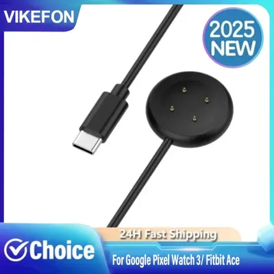 Für Watch 2 Ladegerät für Google Pixel Watch 3/Fitbit Ace LTE USB-C Magnetisches Ladekabel Ladegerät Dock Typ-C Zubehör
