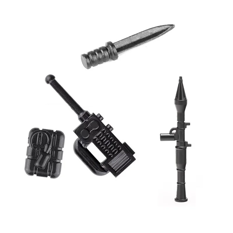 5pcs moderne militärische Waffen rpg c4 Bomben soldat moc Minifigs Swat City Playmobil Mini Action figuren Baustein Ziegel Spielzeug Image
