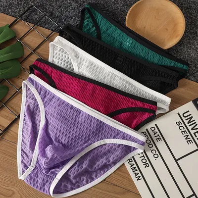 2025 neue männer spitze briefs niedrige taille perspektive unterwäsche unterwäsche einfache einfarbig NK 22 Image
