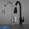 ZEXEF Pull-Out Kitchen Faucet Stainless Steel Spring with Two Modes 360 Swivel Single-Lever Kitchen
