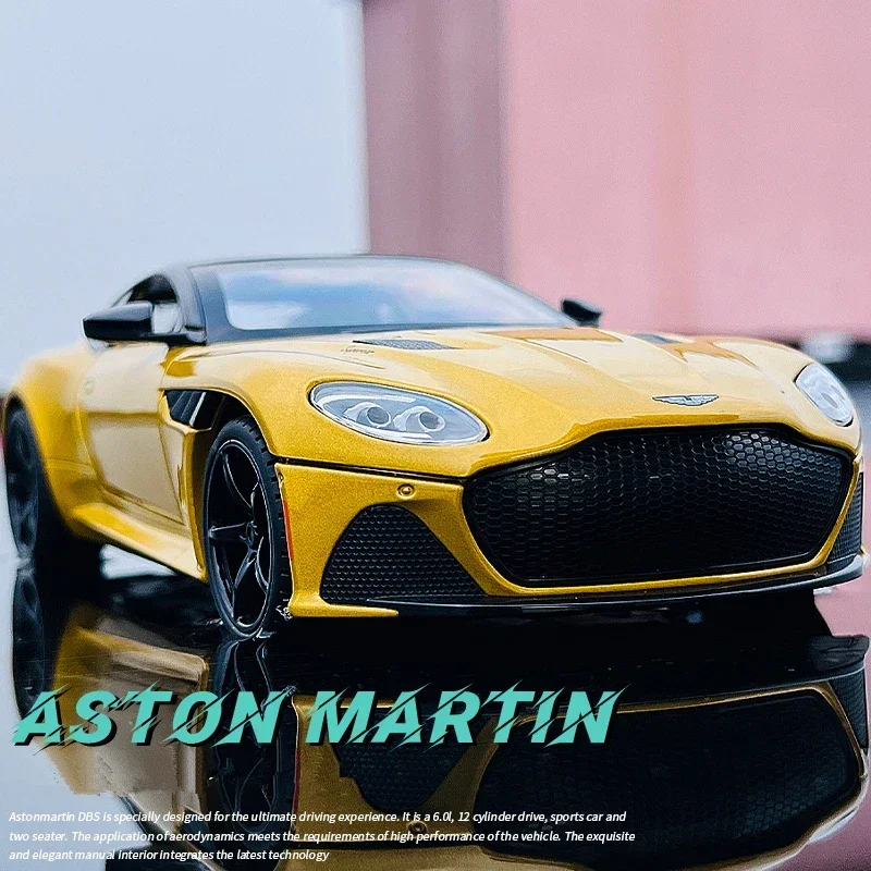 1:24 Aston Martin DBS Superleggera Legierung Sportwagen Druckguss Spielzeugfahrzeuge Metall Auto Modell Simulation Sammlung Kinder Spielzeug Geschenk Image