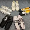 Mode Im Freien Mary Janes Frauen Schuhe Runde Kappe Flach Damen Ballerinas Schnalle Atmungsaktive