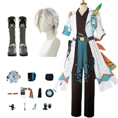 Anime Genshin Impact Ifa Cosplay Kostüm Perücke Schuhe Image