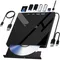 Unità Blu Ray esterna 7 in 1 Supporto disco 100G, CD DVD BD portatile -/+RW Masterizzatore Lettore