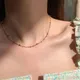 Semplice girocollo in acrilico quadrato colorato Collana a catena con perline color oro moda Collana in cristallo vintage per gioielli da festa da donna