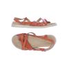 Mjus Damen Sandale, Gr. 38, orange, Leder