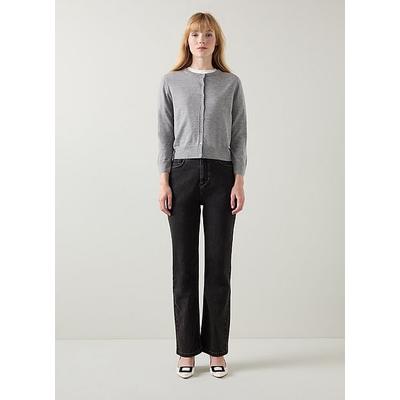 Bonnie Grey Crew Neck Cardigan, Grey