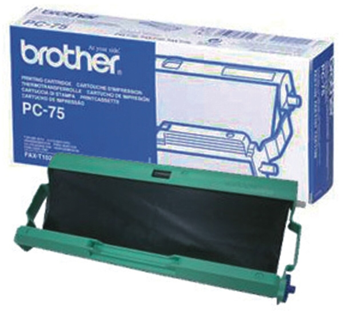 TTR-Refill für Brother FAX-T102/T104/T106 inkl. Kassette Packung mit 10 Stück Image