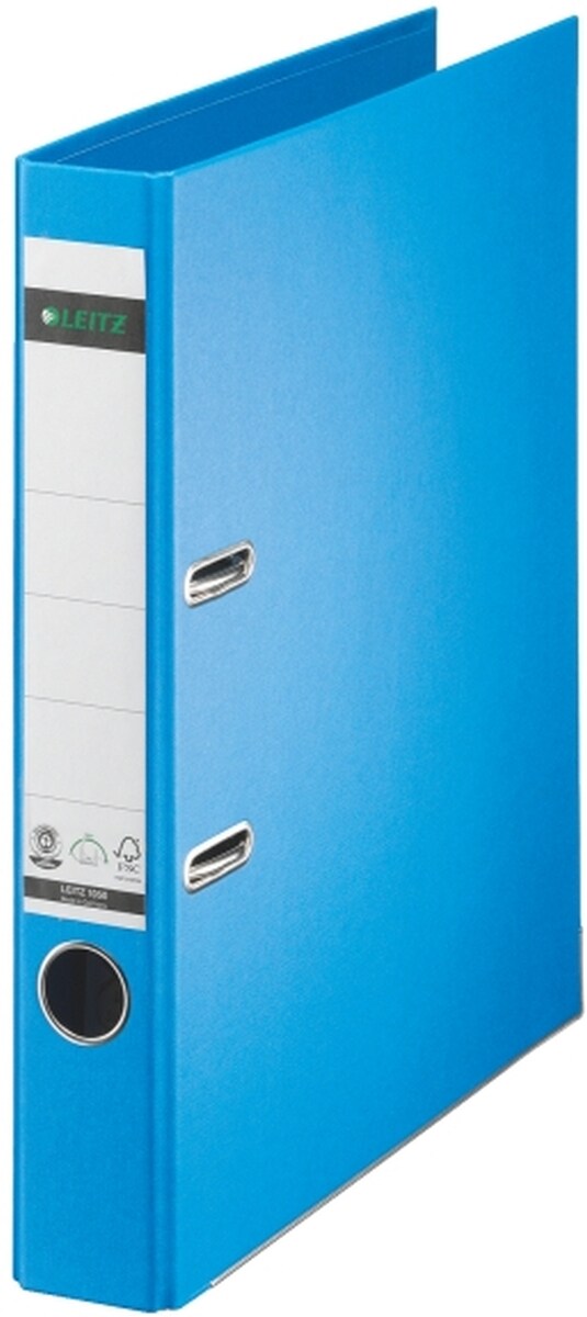 LEITZ Ordner Pappe A4 180 Grad 50mm hellblau Packung mit 10 Stück Image
