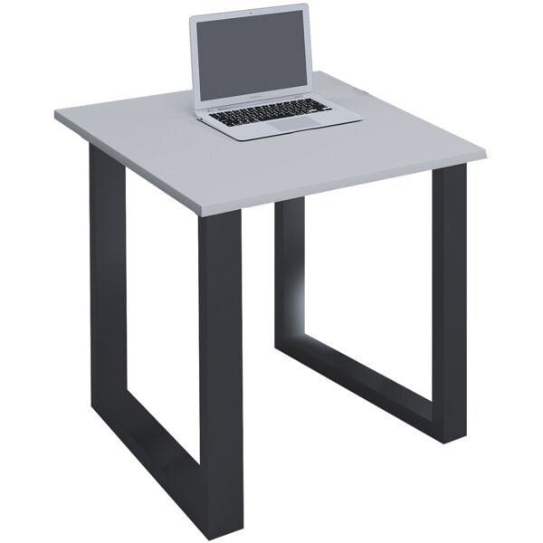 VCM Schreibtisch »Lona« 80/50 cm Bügel-Fuß-Gestell schwarz grau, 80x76x50 cm Image