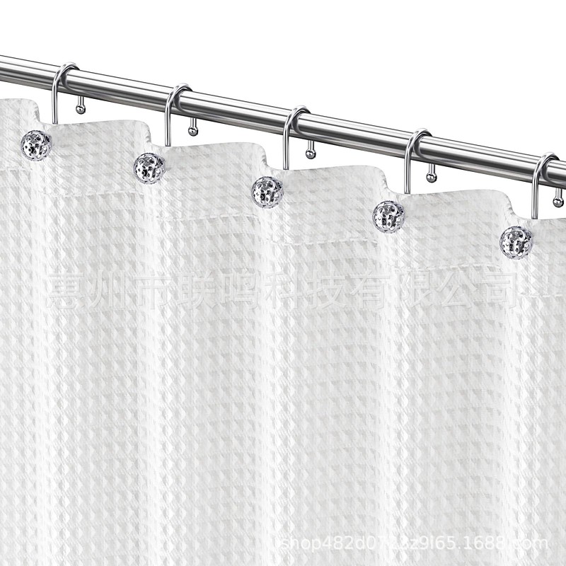 Shower Curtain Hooks Rings, Set of 12 S Shape Decorative Shower Curtain Hooks, Metal Rustproof Shower Rings Bathroom