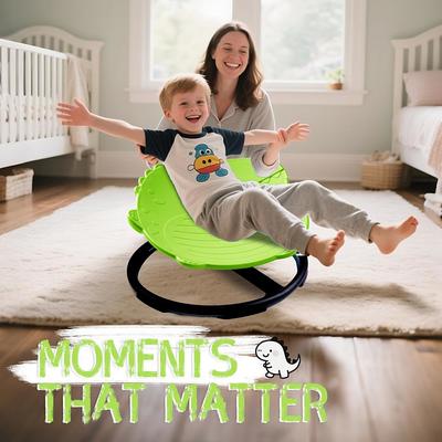 Turtle-Backed Swivel Sensory Chair for Kids - Vestibular Training Physical Fitness Equipment