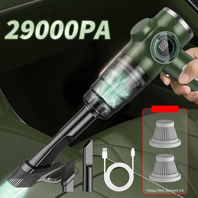 Wireless Car Vacuum Cleaner 29000PA Powerful Suction 5-in-1 Portable Handheld Wet Dry Dual-Use Cleaner with Attachments