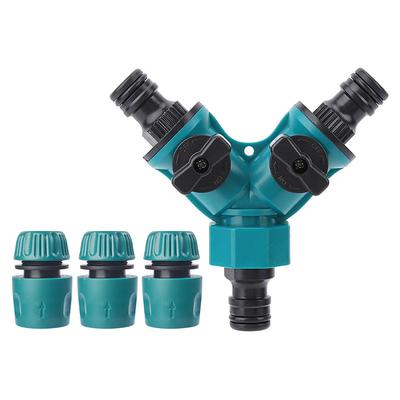 Y-Type Three-Way Connector with Three 1/2 Quick-Release Fittings, Water Pipe Splitter