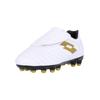 Fußballschuh LOTTO "MILANO 700 AGM JR S", Gr. 26, gold (weiß, goldfarben), Lederimitat, sportlich, Schuhe, im ausgeklügelten Design ideal für Kunstrasen