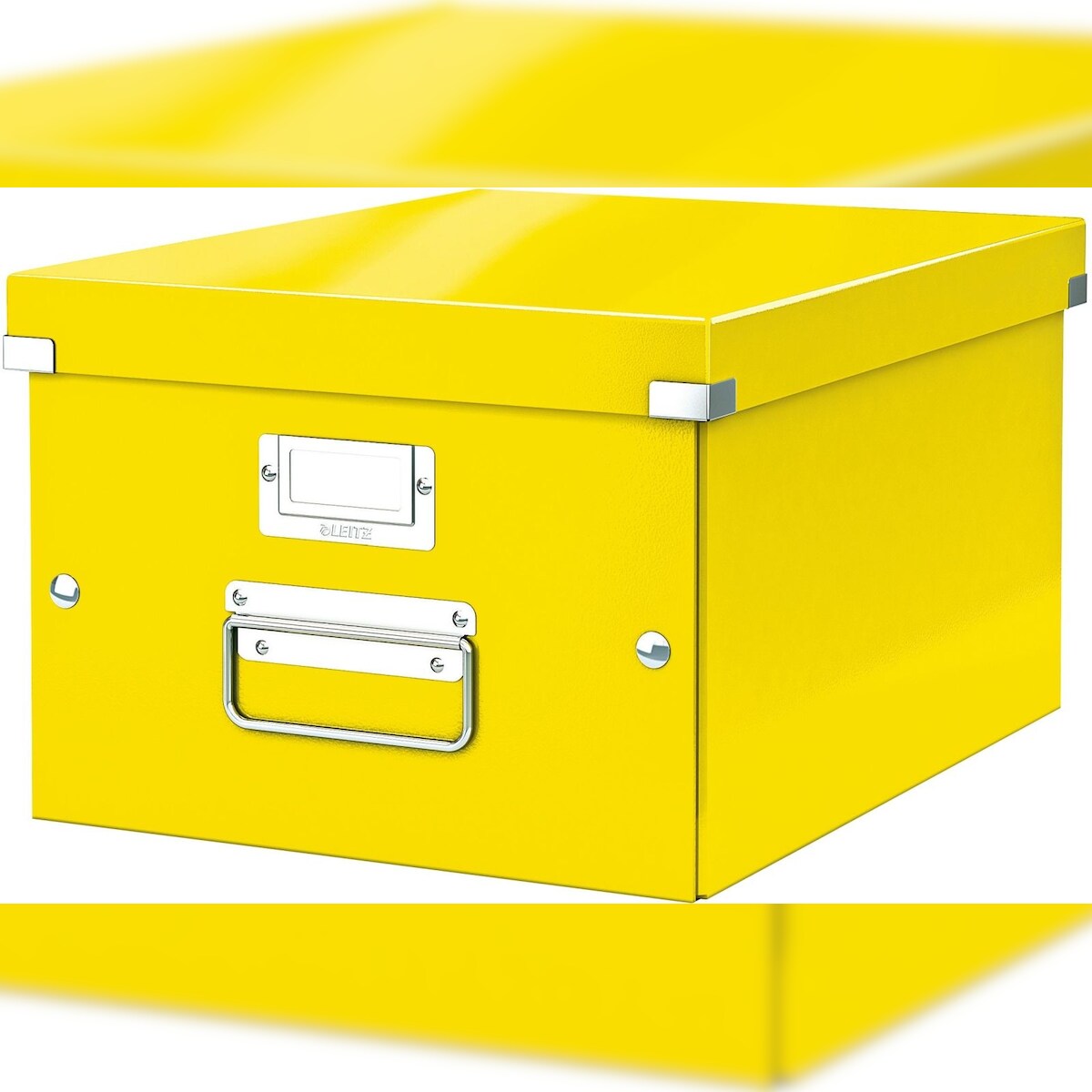 LEITZ Ablagebox Click & Store Wow A4 Graukarton gelb Packung mit 6 Stück Image