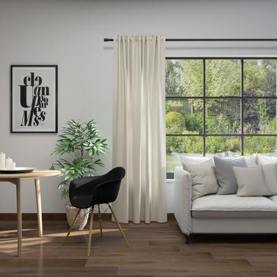 Vorhang NEUTEX FOR YOU "Linessa", beige, B:137cm H:250cm, Jacquard, Polyester, Gardinen, Schal mit verdeckten Schlaufen, Breite 137 cm, nach Maß Image