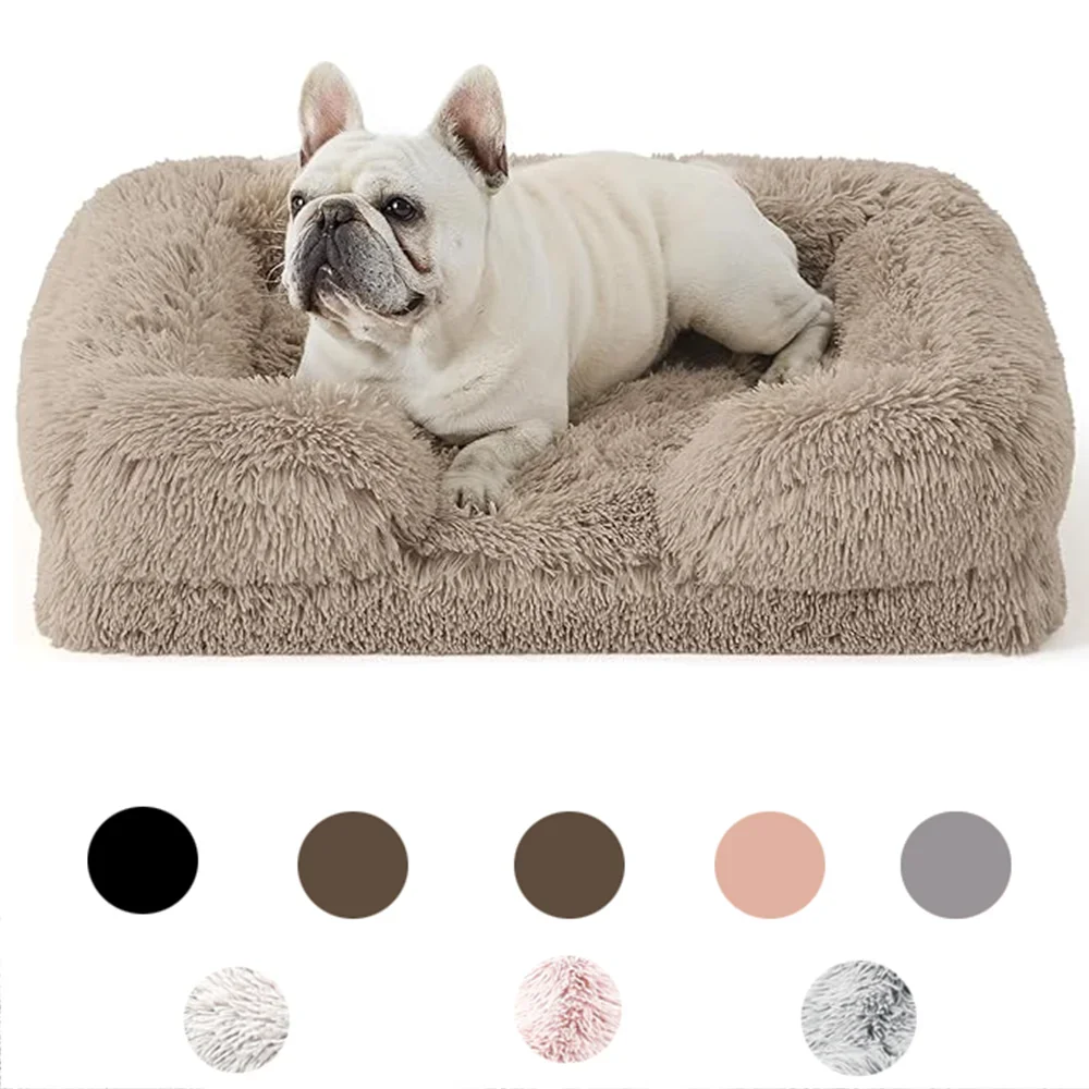 Hunde bett für Winter Welpen bett warmes Sofa Haustiere Produkte kleine Katzen Matte Haustier liefert große Körbe Betten Hunde mittlerer Zwinger großes Haus