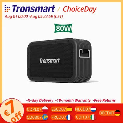 Tronsmart Force Max Lautsprecher 80 W Leistungsstarker Bluetooth-Lautsprecher mit integrierter Powerbank, wasserdicht IPX6 Image