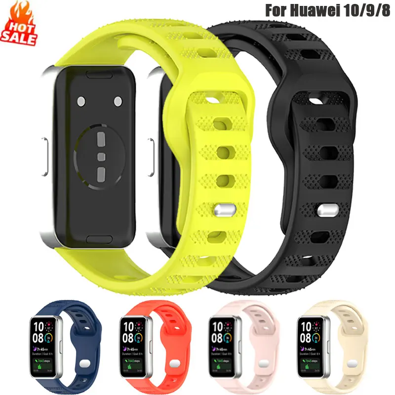Strap Für Huawei Bands 9/8 NFC Band Zubehör Ersatz Sport Silikon uhr armband pulseira correa für Huawei 10/9/8 NFC Image