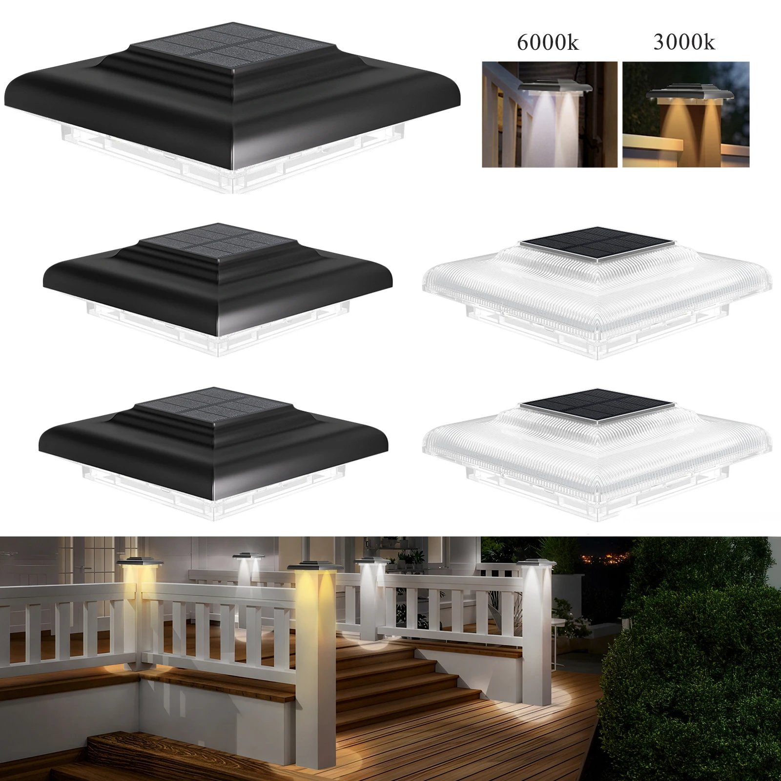 1pc Solar Licht Zaun Licht IP65 Outdoor Solar Lampe Für Garten Decor Tor Zaun Wand Hof Cottage Solar Lampe 3000K 6000K