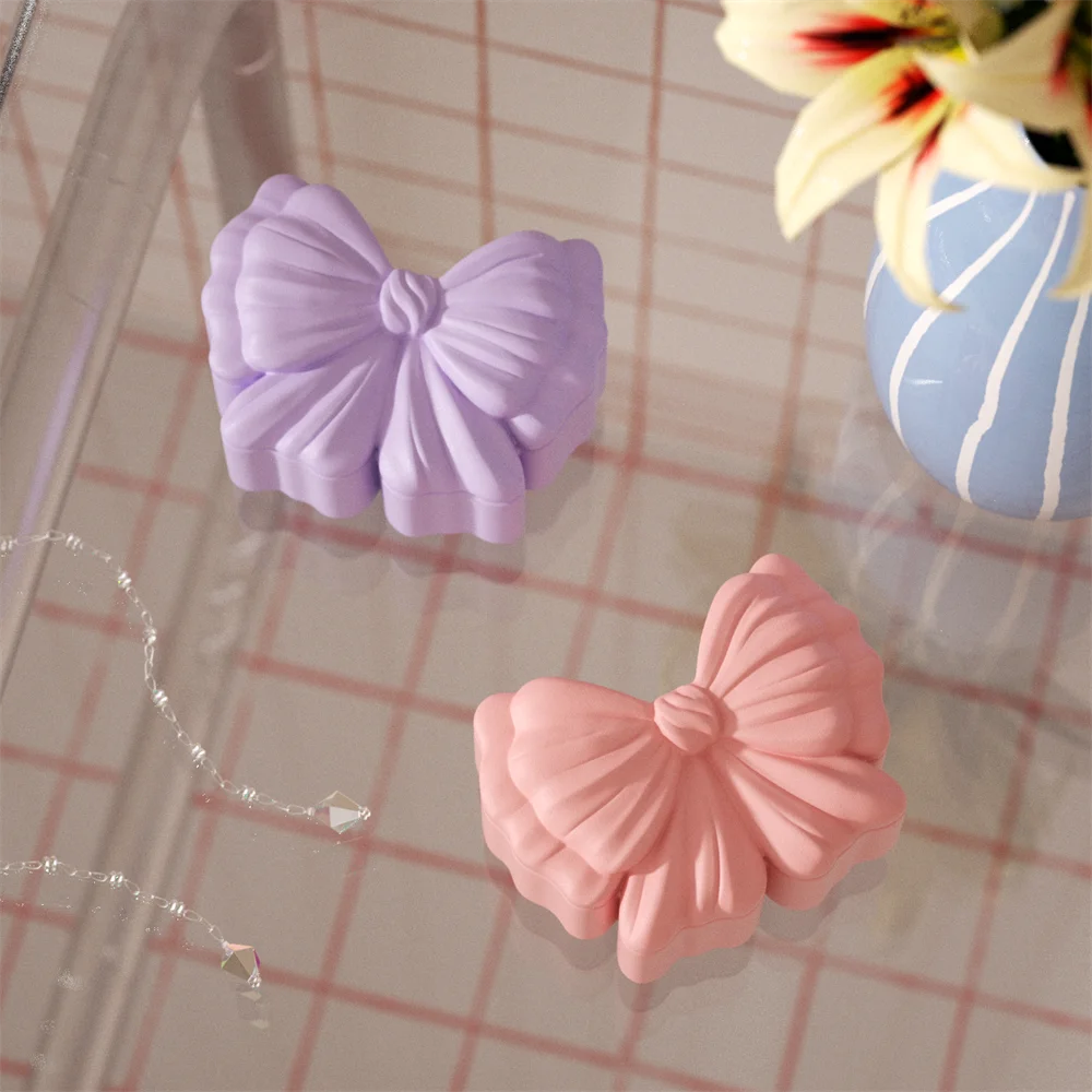 Nicole Bow Aufbewahrungsbox Silikonformen für Beton DIY Kerze Glas Jesmonite Gipsform Home Decor Image