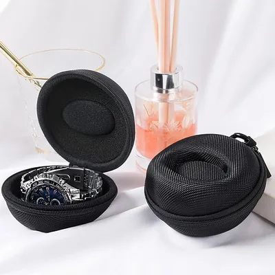 1Pc Travel Case Portable Storage Box For Single Watch Shock And Impact-resistant For Wristwatches Smart Watches Watch Storage