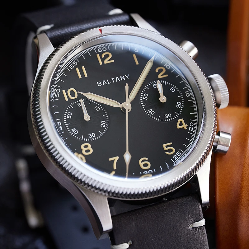 Baltany 2025 Neue Männer Quarzuhr Miyota 6S21 39 MM Retro Sapphire Kristall Edelstahl Wasserdicht 50 m Militär Reloj hombre Image