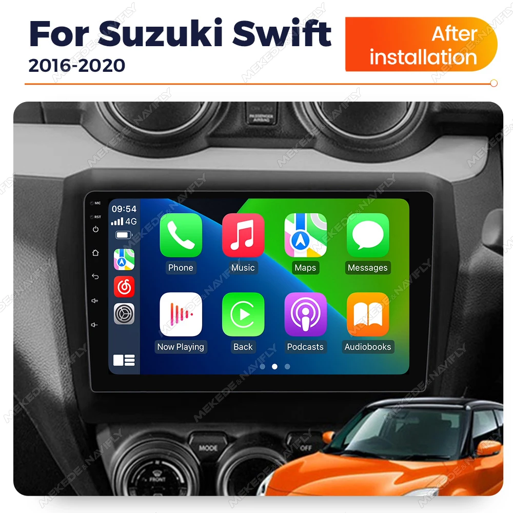 NEUE 2025 Android 14 Auto Radio Für Suzuki Swift 2016 2017 2018 2019 2020 2021 Drahtlose Auto Spielen Android Auto multimedia Stereo GPS Auto GPS Multimedia Radio, 8-Kern DSP ohne DVD Player, 2Din Image