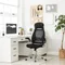 SONGMICS Office Chair High Back, Mesh Office Chair, Swivel Desk Chair, Flip up Armrests