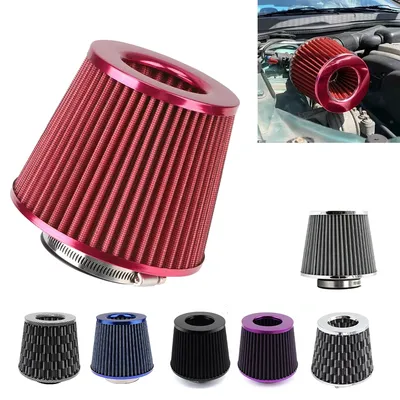 Universal Car Modified High Flow Air Filter Mushroom Head Air Filter 76mm Universal Mushroom Head