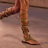 2025 frauen Alias Neue Hohl Casual frauen Sandalen Offene spitze Cross Strap Damen Schuhe Keile Sommer Große 44 Römischen sandalen 44