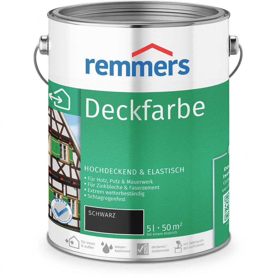 Remmers Deckfarbe schwarz, 5 l Image
