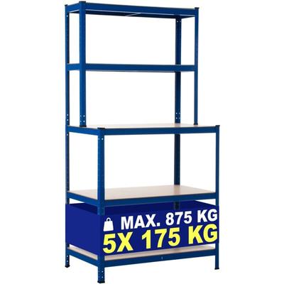 CLP - Steckregal mit Werkbank blau Image