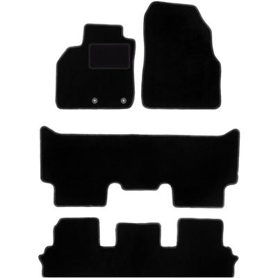 Schwarze Veloursmatten für: Renault Grand Scenic III 7-Sitzer (2009-2015)