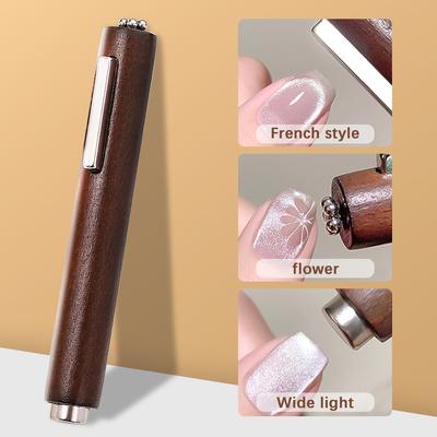 TEMU Gel Nail Magnet, Multi-functional Uv Gel Polishing Flower Nail Art Tool Magnet, Suitable For Nail Diy Image