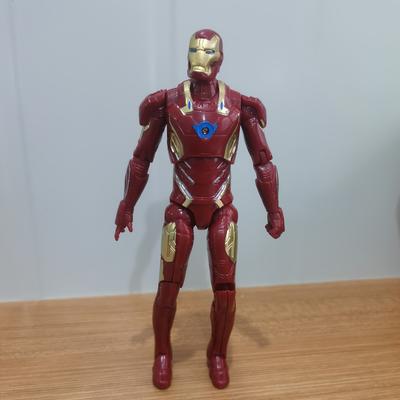 TEMU 1pc Iron For Man Action Figure - Pvc Collectible, Articulated Joints, Vibrant Red & , And Holiday Gifts, Holiday Gift Item | Superhero Decor | Articulated Figure, For Aerial Action Figure