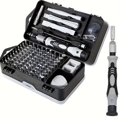 TEMU Precision Mechanic Tool Set Mini Screwdriver-115in 1 Mobile Phone Repair Tool Set With 98 Bits, Precision Screwdriver Set For Iphone, Laptop, Pc, Computer, Diy Hand Tools Image