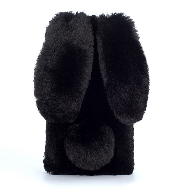 Phone Case For Samsung Galaxy S24 S23 S22 S21 Ultra Plus A34 A54 A32 A52 Back Cover Dustproof Fluffy Shockproof Rabbit Plush TPU