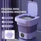 8L Portable Small Foldable Washing Machine with Spin Dryer For Socks Underwear Panties Washer Household Mini Washing Machine