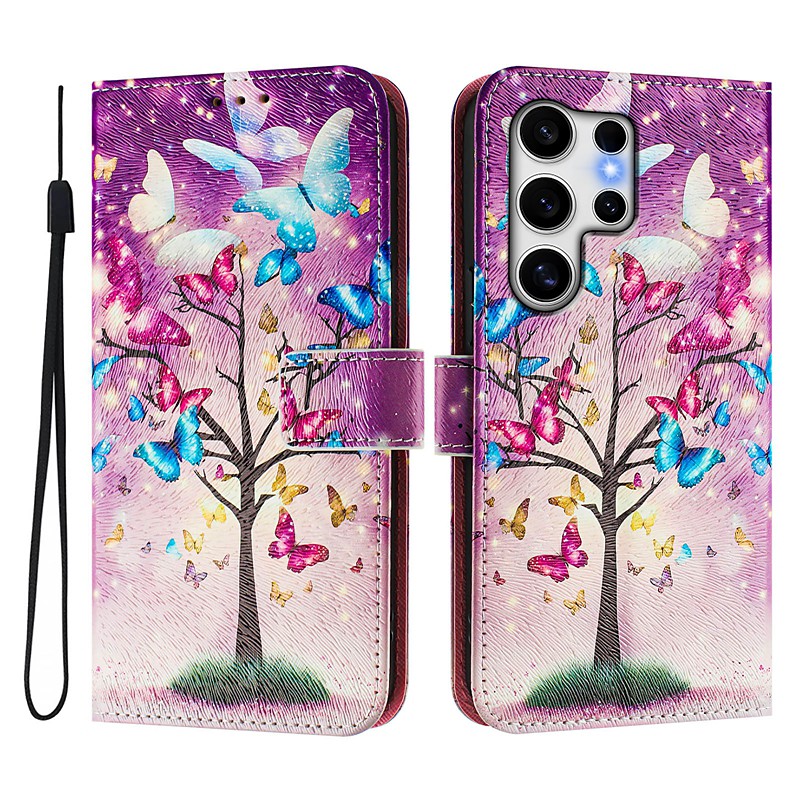 Phone Case For Samsung Galaxy S26 Ultra Plus S25 S24 S23 S24 FE S22 S21 Ultra Plus S20 A55 5G A35 5G Wallet Case with Stand Holder Magnetic Full Body Protective Retro TPU PU Leather