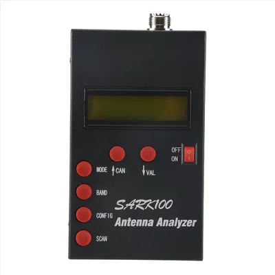 SARK100 Antenna Analyzer Meter 1-60MHz Shortwave SWR Antenna Analyzer with 1.0 to 9.99 SWR Usable