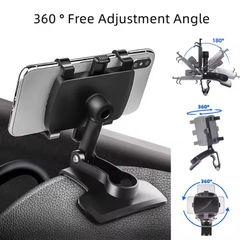 Adjustable Car Mobile Phone Holder Phone Stand Holder for IPhone Xiaomi Redmi Huawei Samsung Universal Mobile Phone Holder