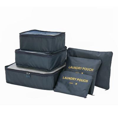 Compression Travel Packing Cubes Set for Luggage Storage and Backpack Organizer Space Savers, 6PCS Travel Storage Bags for Clothes, Suitcase Organizer Pouches, Wardrobe and Luggage Packing Cubes