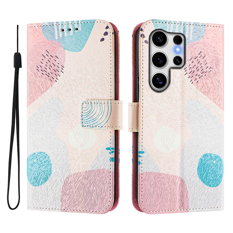 Phone Case For Samsung Galaxy S26 Ultra Plus S25 S24 S23 S24 FE S22 S21 Ultra Plus S20 A55 5G A35 5G Wallet Case with Stand Holder Magnetic Full Body Protective Retro TPU PU Leather